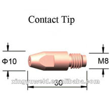 M8 * L30 * Conseils de soudage 10MM / Conseils de contact en cuivre